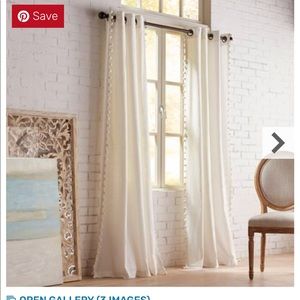 Pom Pom curtain panels from pier one.